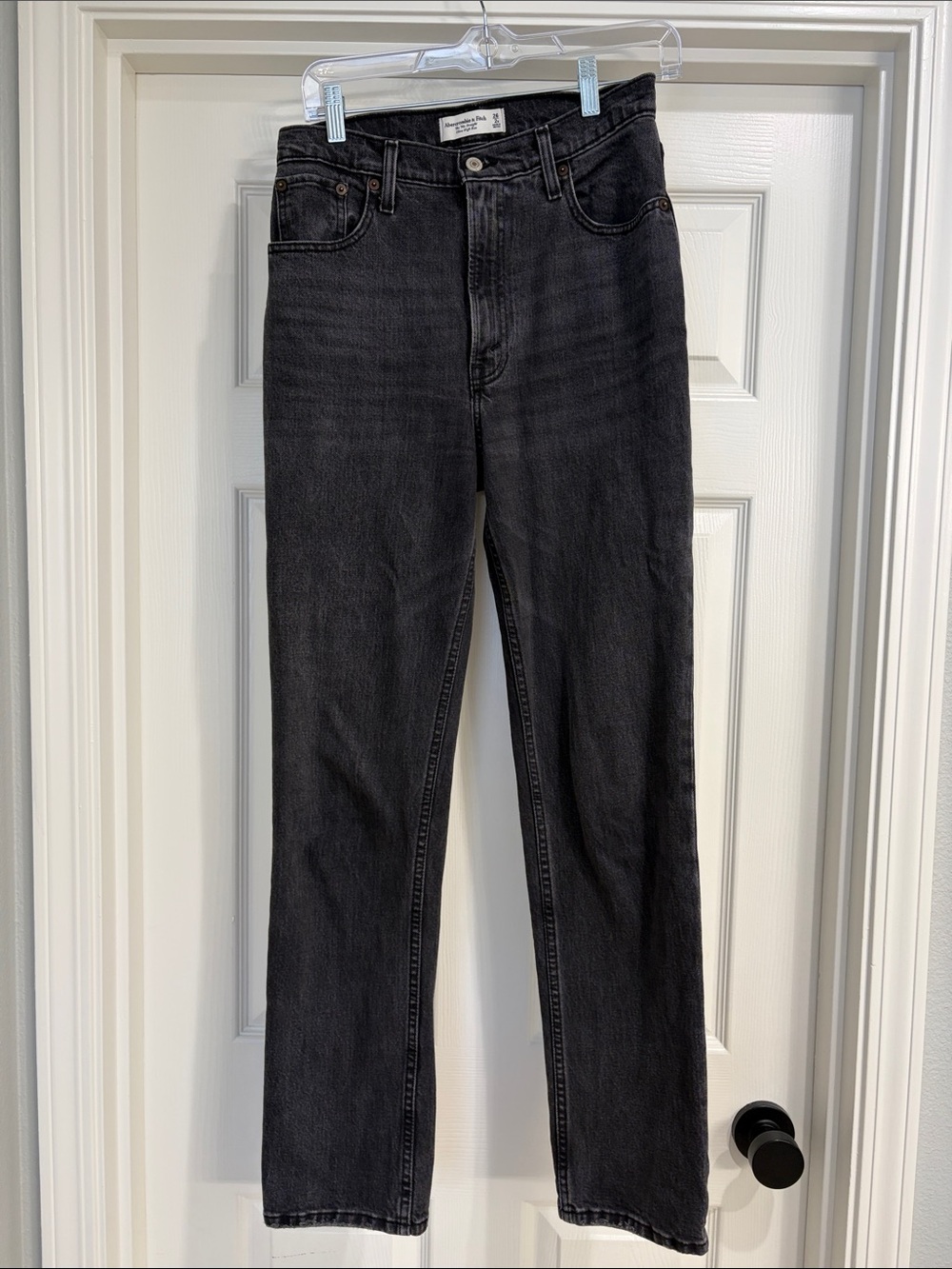Abercrombie & Fitch Women's Black Straight Leg Jeans
